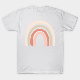 Boho Rainbow Graphic Minimalist Graphic Design T-Shirt